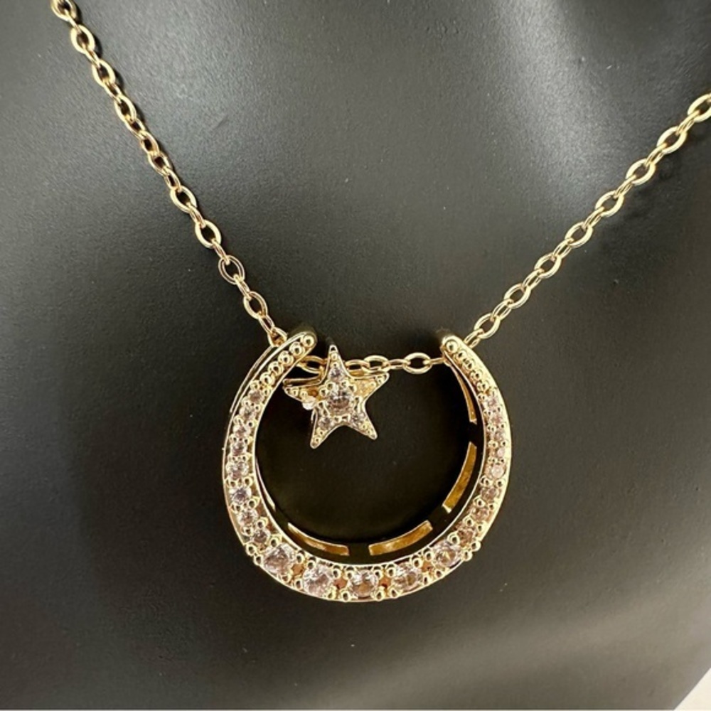 Moon‎ Star Gold Necklace